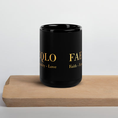 FAEQLO Black Glossy Mug