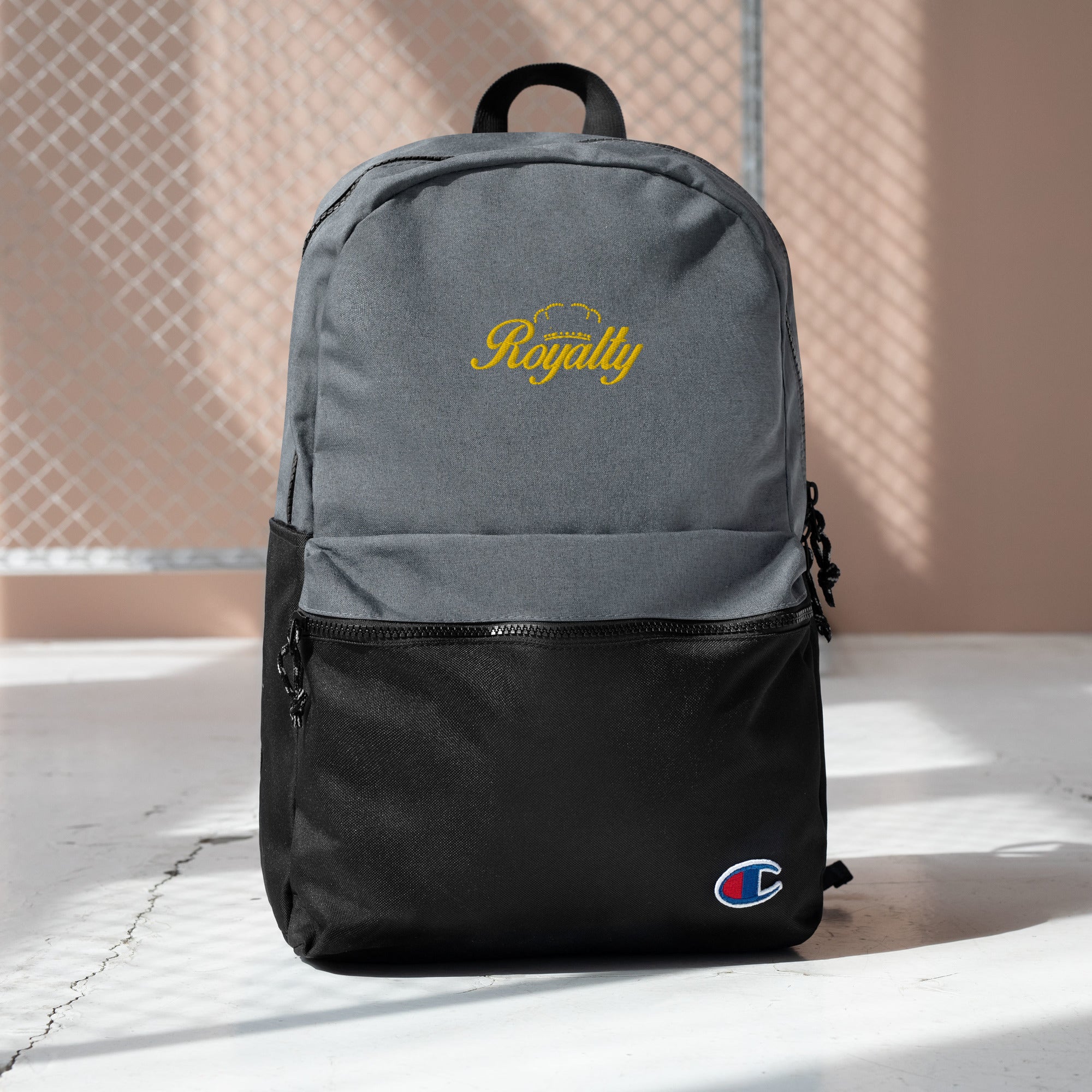 Royalty Gold Embroidered Champion Backpack