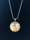 God is my refuge pendant with sterling silver necklace