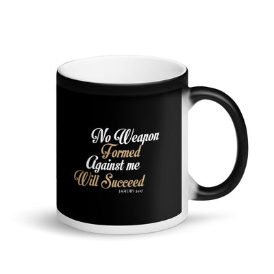 No Weapon Matte Black Magic Mug