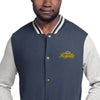 Royalty Gold Embroidered Champion Bomber Jacket