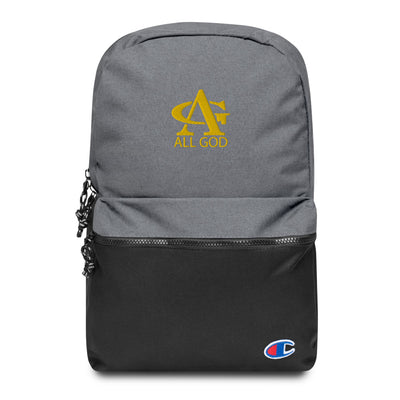 AG Gold Embroidered Champion Backpack