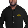 Royalty Gold Embroidered Champion Bomber Jacket