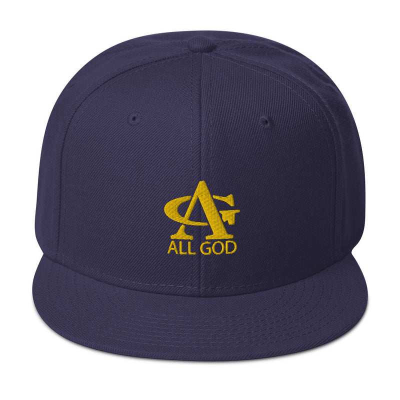 AG Embroidered Snapback Hat