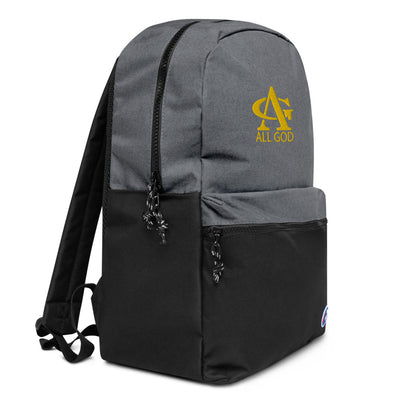 AG Gold Embroidered Champion Backpack