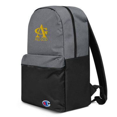 AG Gold Embroidered Champion Backpack