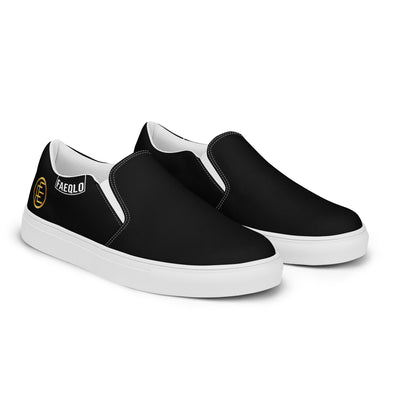 Women’s FAEQLO slip-on canvas 1 (black, white)